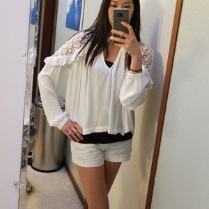 Free People White Blouse